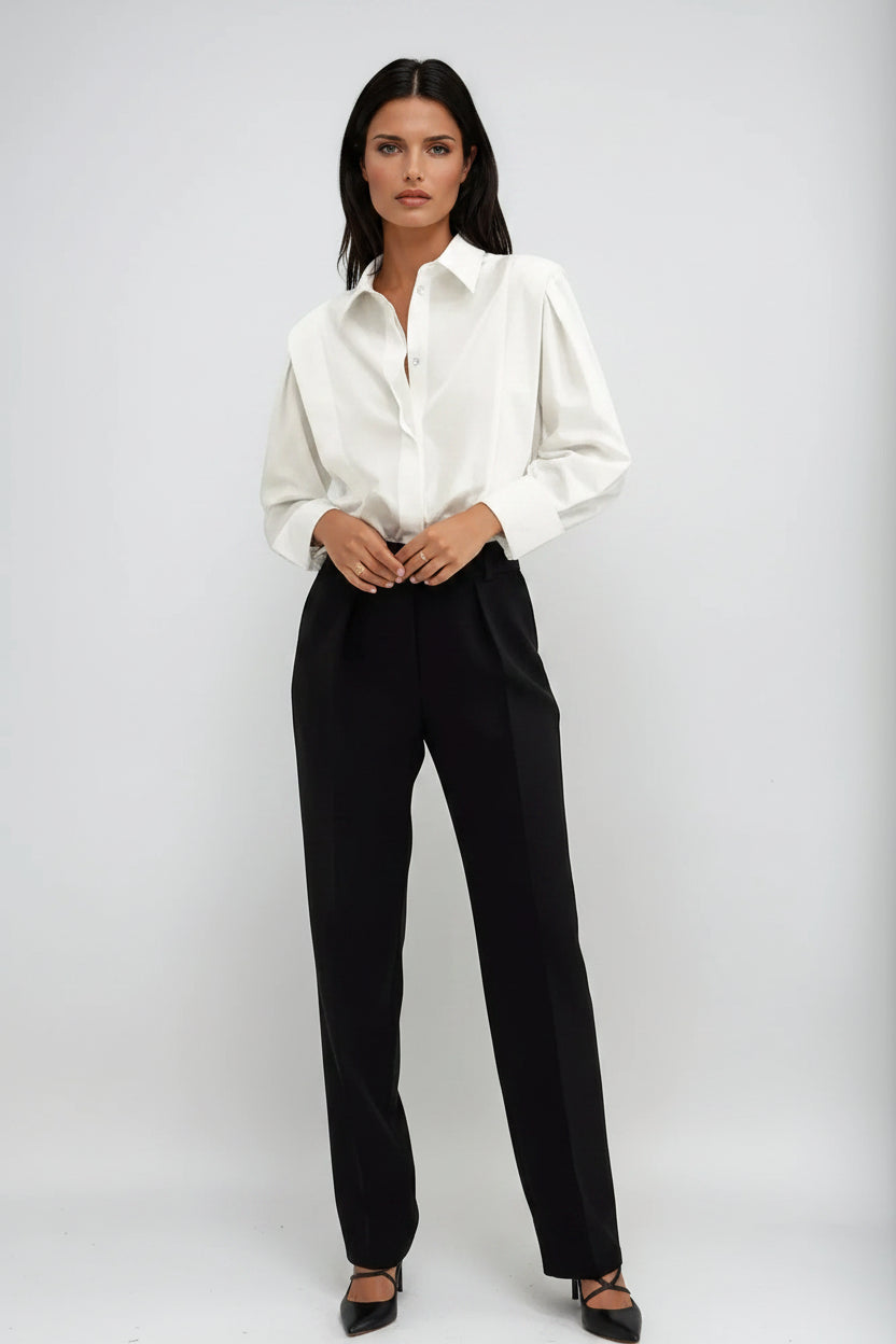 Oversized Blouse met Knoopsluiting Dames | Vierkante Snit & Veelzijdig | Careva