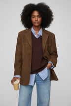 Oversized Suède Blazerjas Dames | Warm & Tijdloos | Savira
