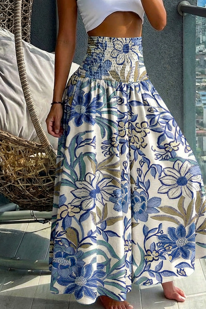 Palazzo Broek Dames Casual Bloemenprint Viscose | Léa