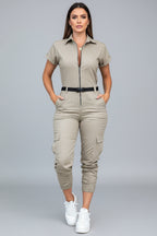 Playsuit Dames Chiara - Ritssluiting en Tailleceintuur