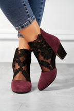 Pumps Kanten Bloemen Dames | Handgemaakt, Stabiele Hak & Comfortabel | Calixta