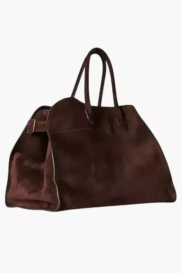 Ruime Damestas met Suède & Glazed Afwerking Dames | Stijlvol | Elara