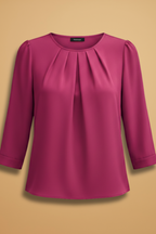 Satijnen Blouse Dames Zakelijk Elegante Blouse | Sophia
