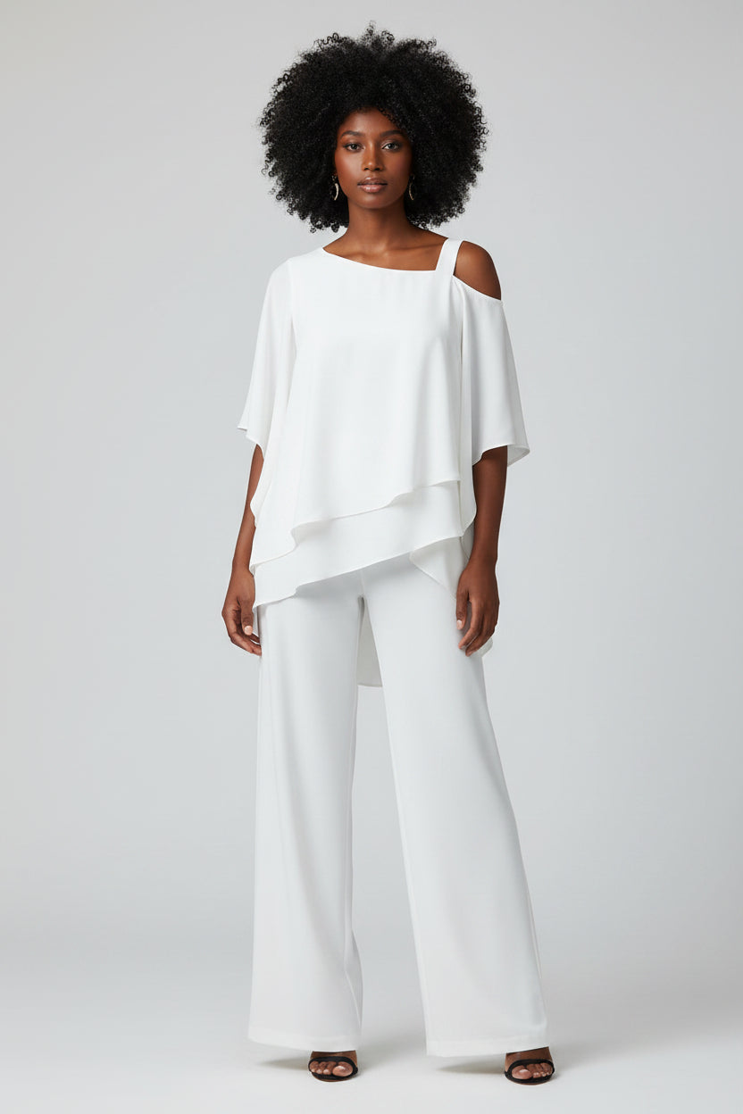 Set Dames Cold Shoulder Blouse en Broek | Azura