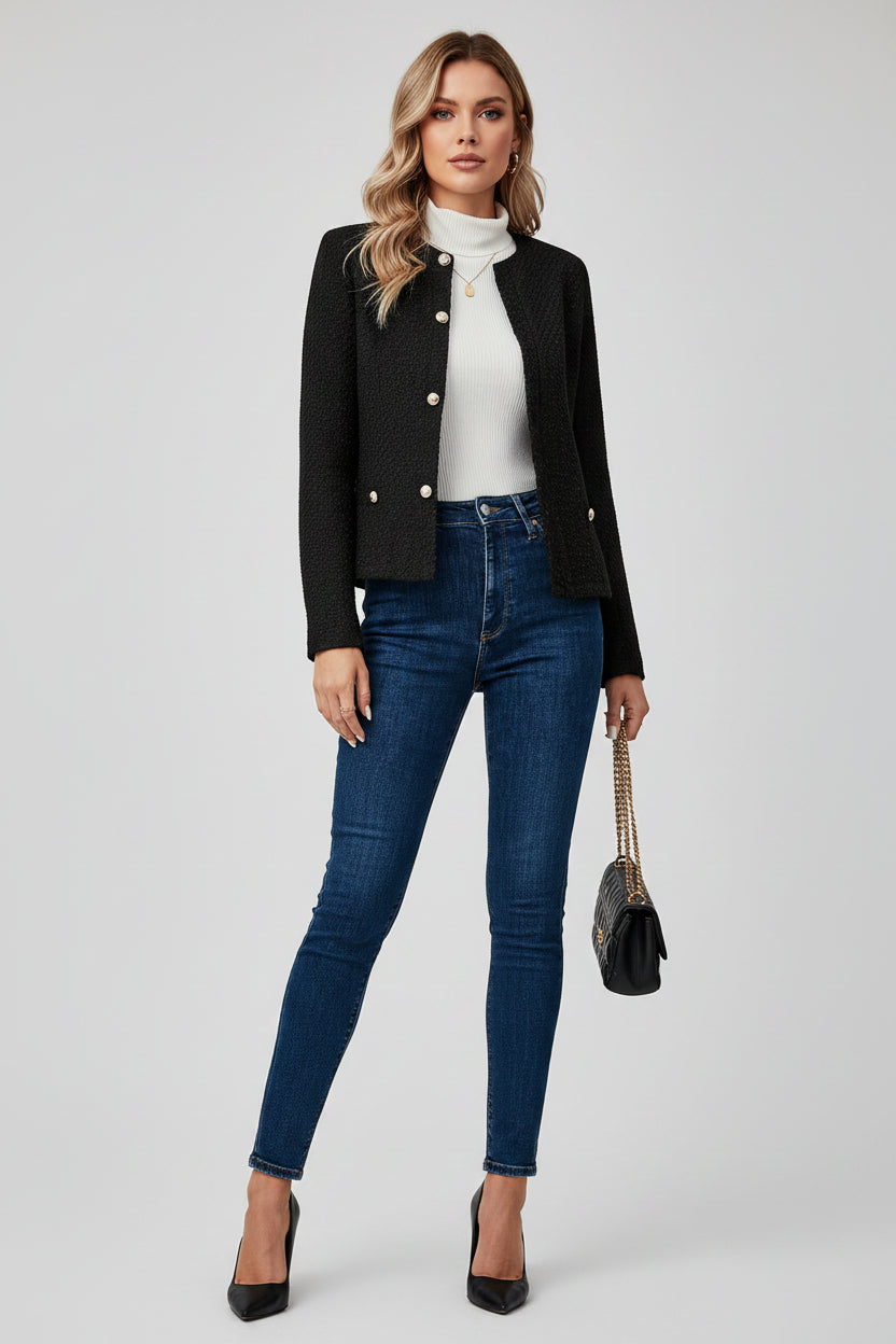 Single-Breasted Blazer met Klassieke Snit voor Dames | Clarissa