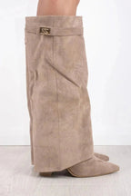 Suède Laarzen met Metallic Details Dames | Comfort & Stijlvol | Tamira
