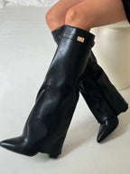 Suède Laarzen met Metallic Details Dames | Comfort & Stijlvol | Tamira