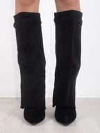 Suède Laarzen met Metallic Details Dames | Comfort & Stijlvol | Tamira