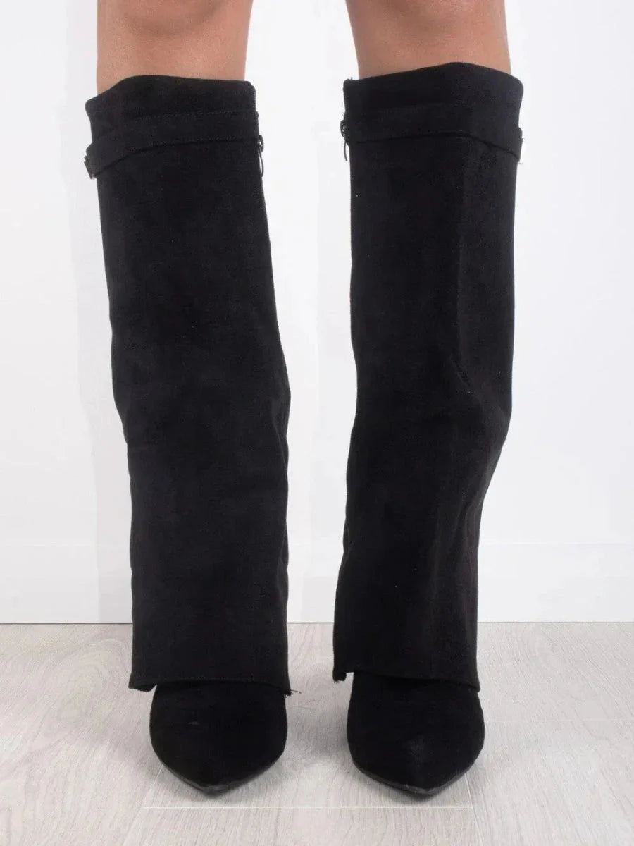 Suède Laarzen met Metallic Details Dames | Comfort & Stijlvol | Tamira