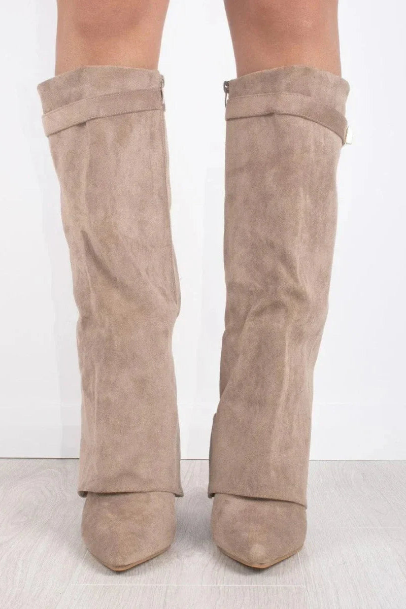 Suède Laarzen met Metallic Details Dames | Comfort & Stijlvol | Tamira