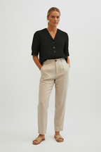 T-shirt Dames Casual Zomer Stretch Lichtgewicht | Léonie