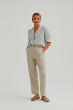 T-shirt Dames Casual Zomer Stretch Lichtgewicht | Léonie