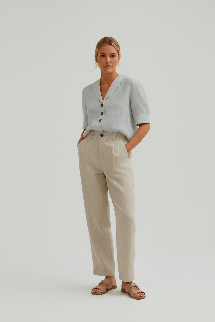 T-shirt Dames Casual Zomer Stretch Lichtgewicht | Léonie