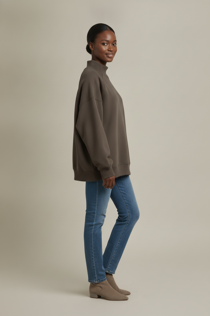 Emira – Taupe – zijaanzicht