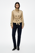 Trenchcoat met Dubbele Knoopsluiting Dames | Ceintuur & Tijdloos | Trenceva