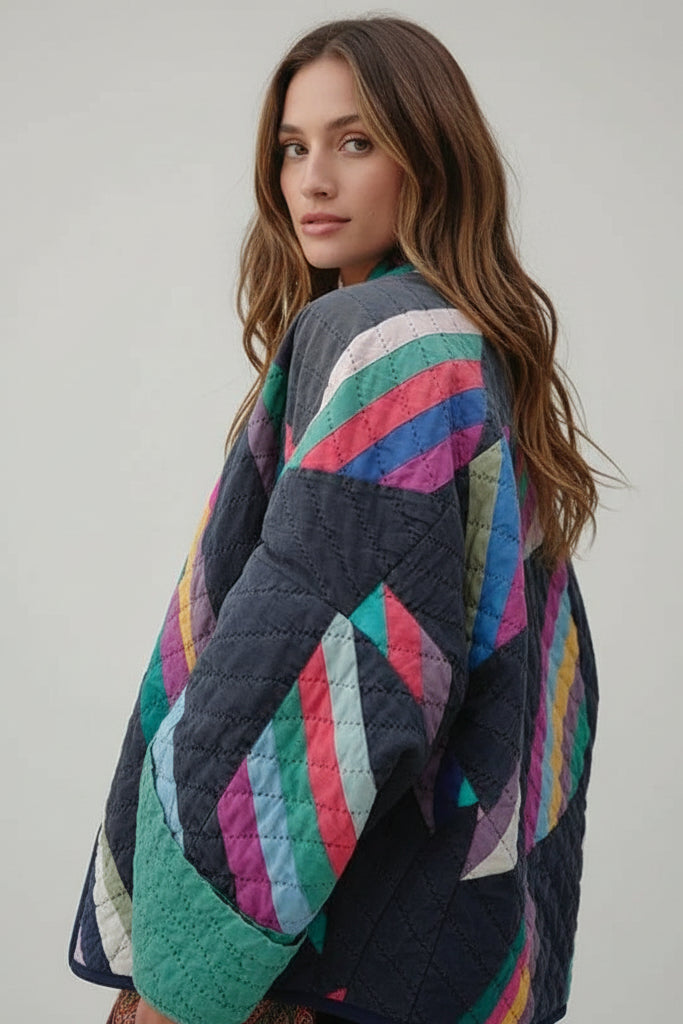 Tussenjas Dames Anya - Oversized en Multicolor