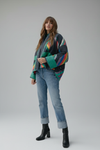 Tussenjas Dames Anya - Oversized en Multicolor