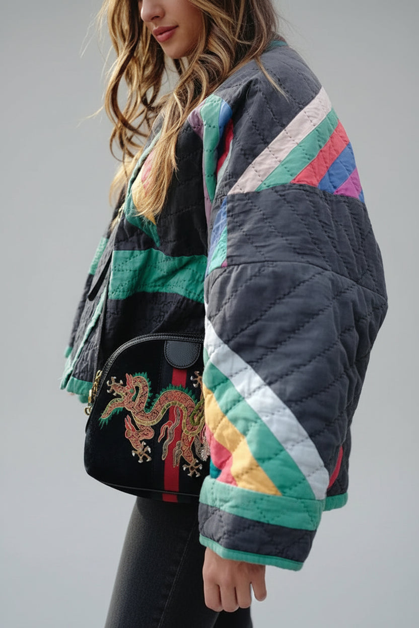 Tussenjas Dames Anya - Oversized en Multicolor