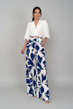 Tweedelig Set Dames Crop Blouse Palazzo Broek | Fleurine