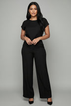 Tweedelig Set Dames Crop Top Broek Elegant | Amélie