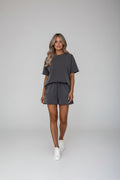 Tweedelig Set Dames | Verstelbare Taille & Ripped Design | Clareva