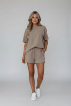 Tweedelig Set Dames | Verstelbare Taille & Ripped Design | Clareva