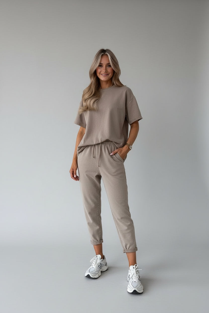 Tweedelig Set Dames | Verstelbare Taille & Ripped Design | Clareva