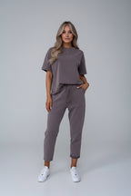Tweedelig Set Dames | Verstelbare Taille & Ripped Design | Clareva