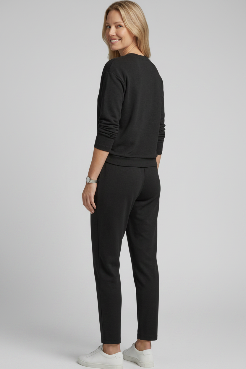 Tweedelig Set Ronde Hals Top en Broek voor Dames | Comfortabel | Imen