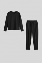 Tweedelig Set Ronde Hals Top en Broek voor Dames | Comfortabel | Imen