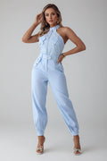Tweedelige Dames Set Bianca - Cargo Details en Mouwloze Top