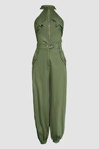 Tweedelige Dames Set Bianca - Cargo Details en Mouwloze Top