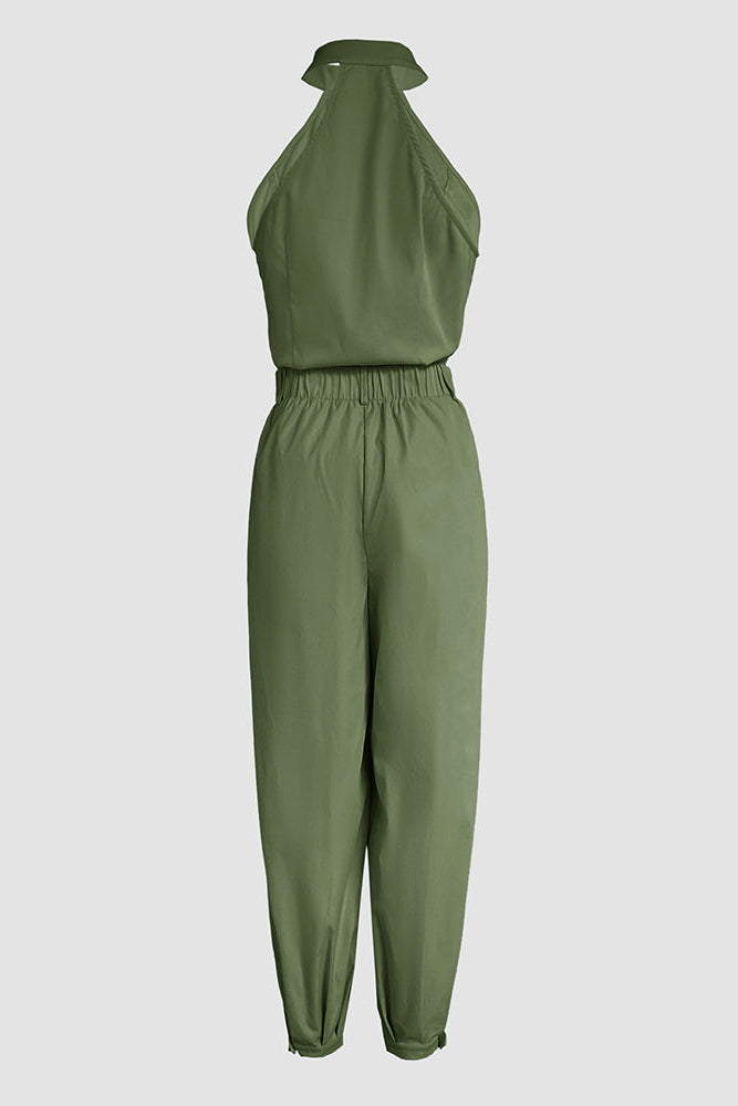 Tweedelige Dames Set Bianca - Cargo Details en Mouwloze Top