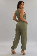 Tweedelige Dames Set Lisette - Halter Top en Pantalon