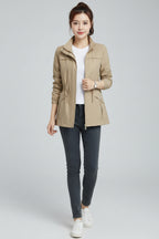 Waterproof Trenchcoat Dames | Lichtgewicht, Windproof & Verstelbare Taille | Vivara