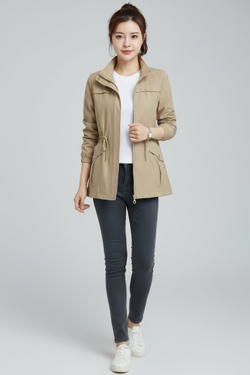 Waterproof Trenchcoat Dames | Lichtgewicht, Windproof & Verstelbare Taille | Vivara