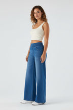 Wide-Leg Jeans Dames Kruisprint Casual | Nori