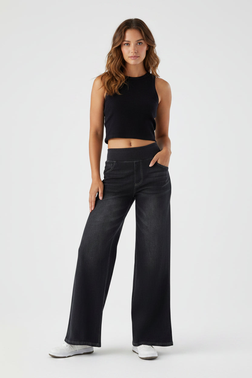 Wide-Leg Jeans Dames Kruisprint Casual | Nori