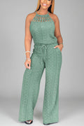 Wide Leg Jumpsuit Dames Zomer Open Rug | Isaure