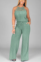 Wide Leg Jumpsuit Dames Zomer Open Rug | Isaure