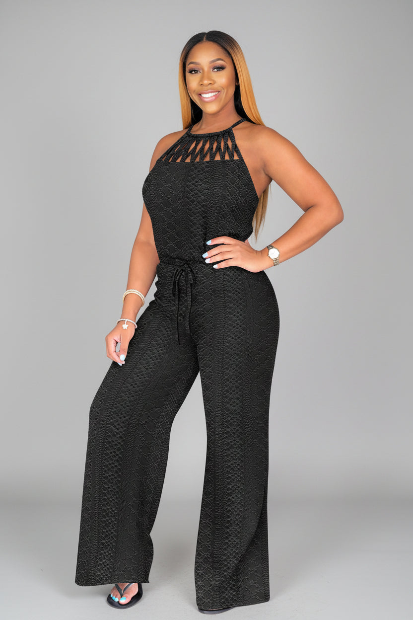 Wide Leg Jumpsuit Dames Zomer Open Rug | Isaure