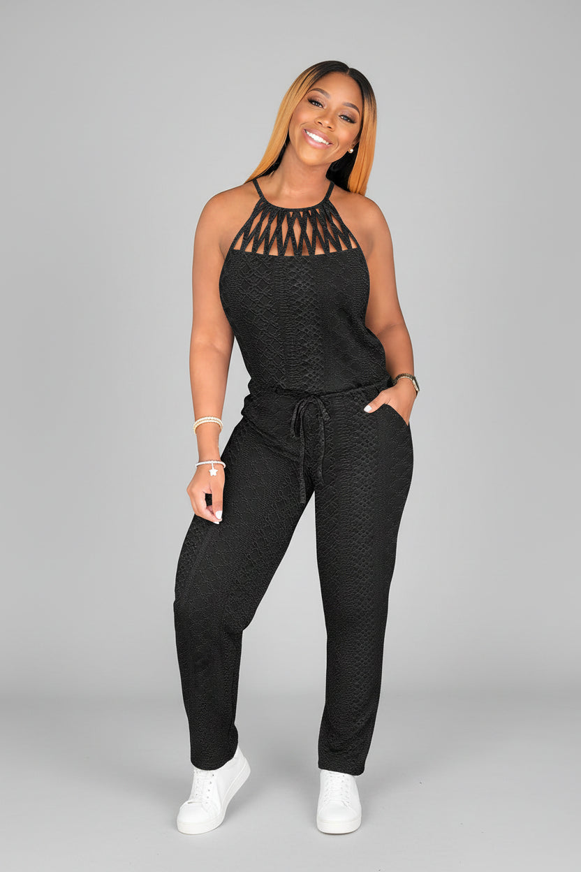 Wide Leg Jumpsuit Dames Zomer Open Rug | Isaure