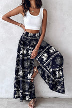 Wijde Broek Dames Colette - Wijde Pijpen en Elastische Taille