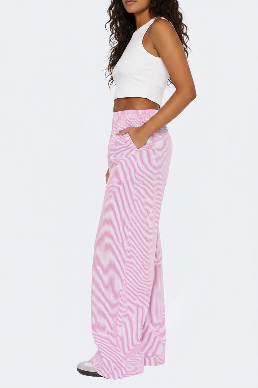 Wijde Broek Dames Dalissa - Hoge Taille en Wijde Pijpen