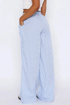 Wijde Broek Dames Dalissa - Hoge Taille en Wijde Pijpen