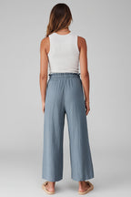 Wijde Broek Dames Elara - Wijde Pijpen en Elastische Taille