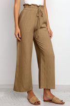 Wijde Broek Dames Elara - Wijde Pijpen en Elastische Taille