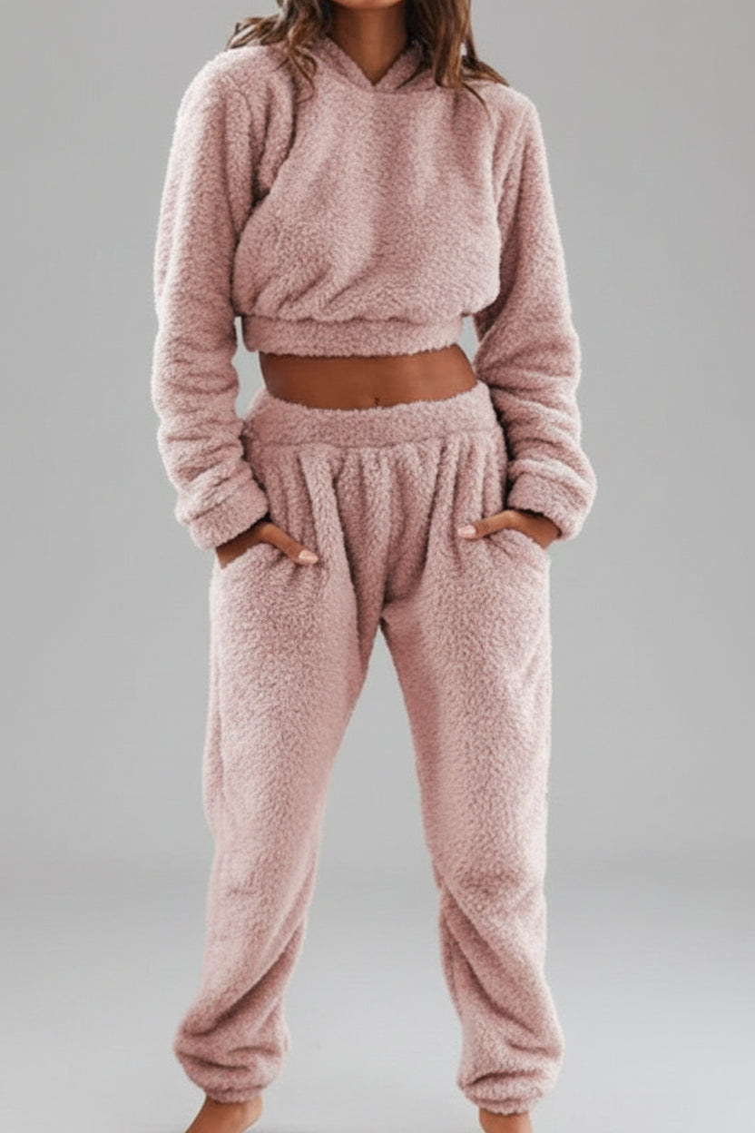 Zachte Fleece Lounge Set met Hoodie voor Dames | Comfortabel | July