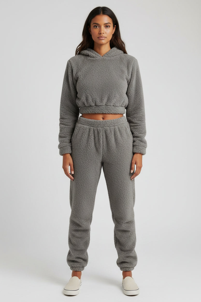 Zachte Fleece Lounge Set met Hoodie voor Dames | Comfortabel | July