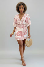 Zomer Jumpsuit Dames Schelpenprint Vakantie | Omira